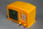 Fada Catalin 53 / 5F50 Radio in Yellow + Blue - Great Art Deco Radio